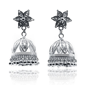 Hiral Silver 925 Jhumka Earrings