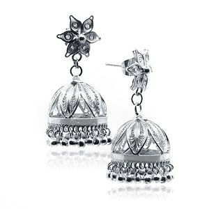 Hiral Silver 925 Jhumka Earrings