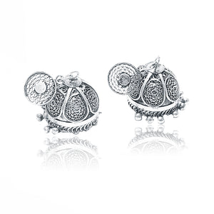 Noor Silver 925 Jhumka Earrings