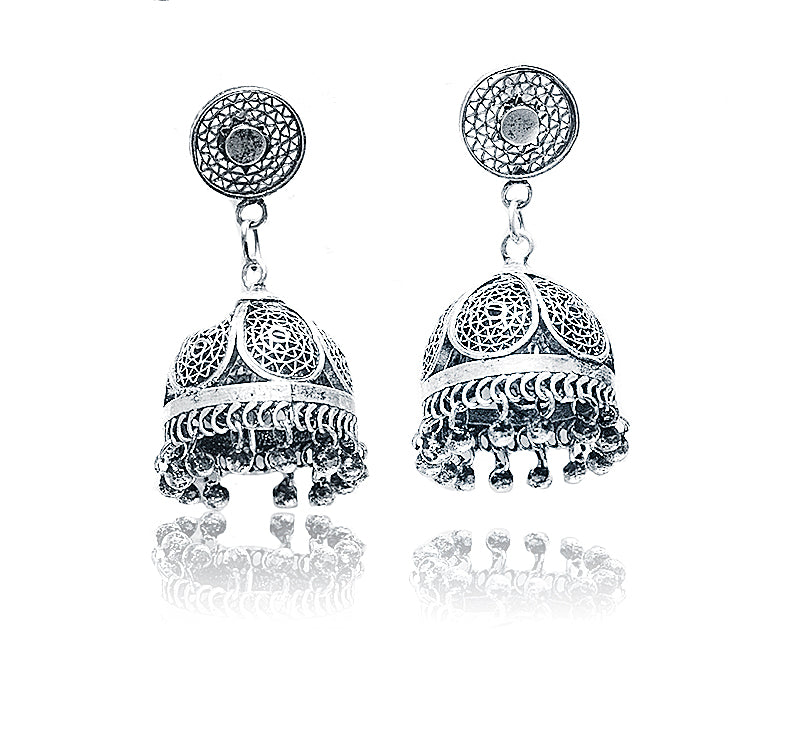 Noor Silver 925 Jhumka Earrings