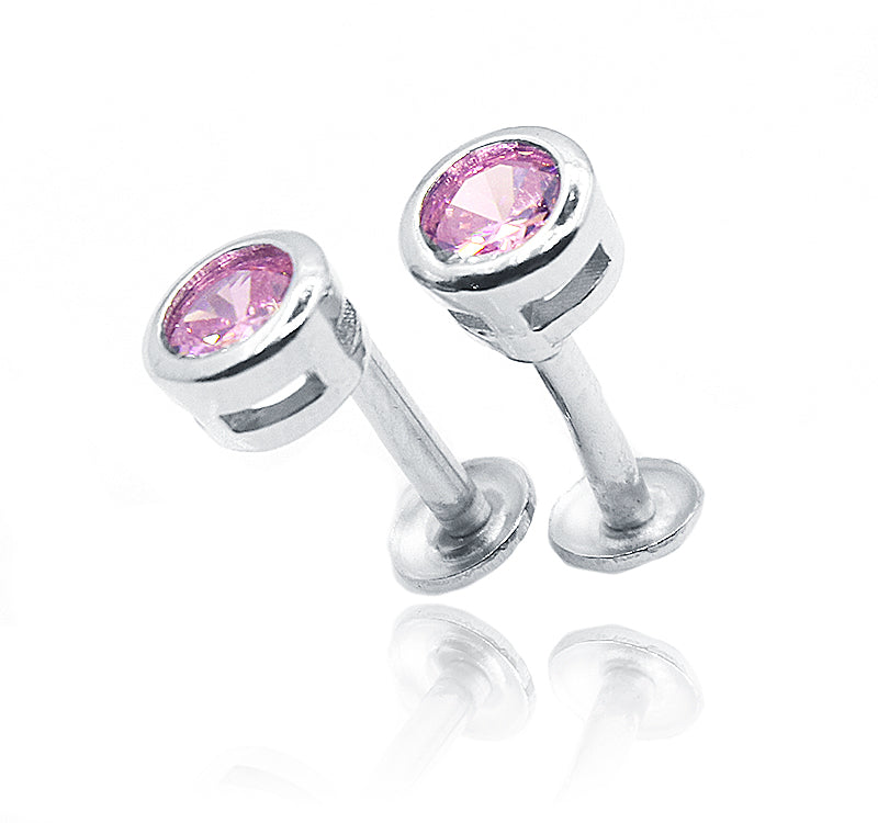 Lola Purple Silver 925 Studs