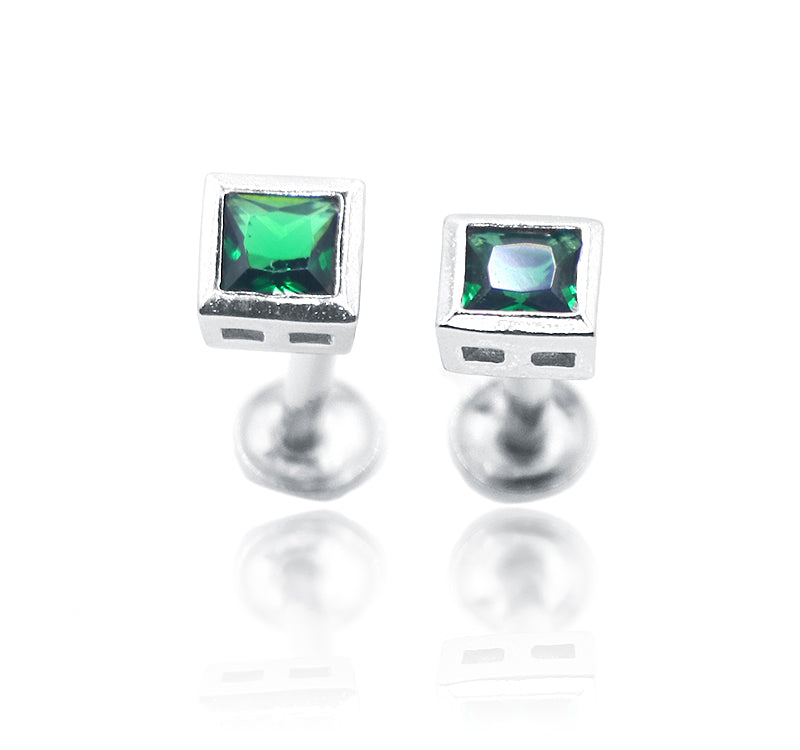 Vivian Green Silver 925 Studs