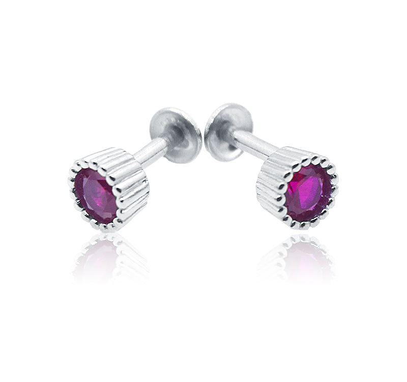 Serenity Pink Silver 925 Studs