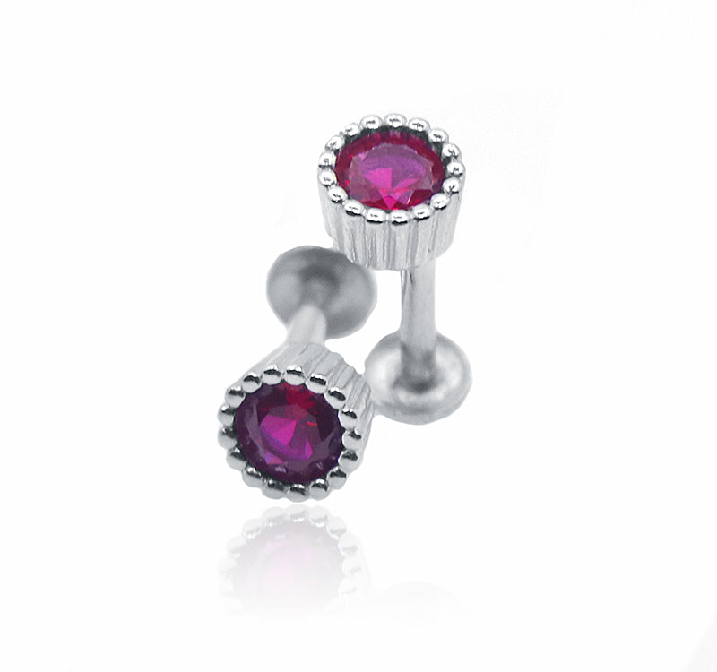 Serenity Pink Silver 925 Studs