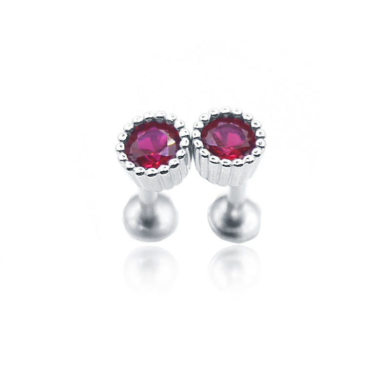 Serenity Pink Silver 925 Studs