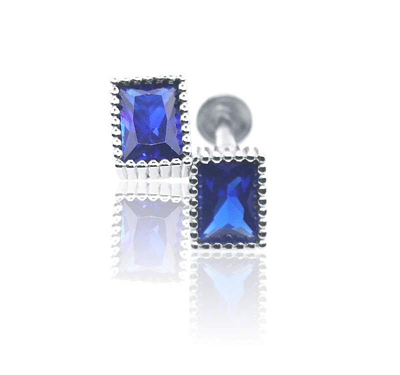 Kate Blue Silver 925 Studs