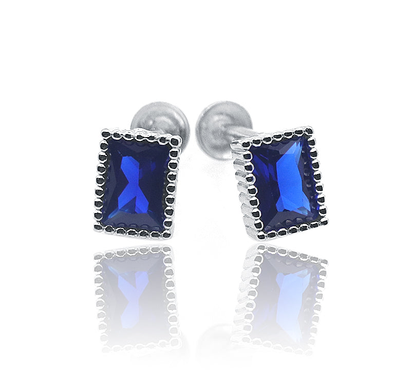 Kate Blue Silver 925 Studs