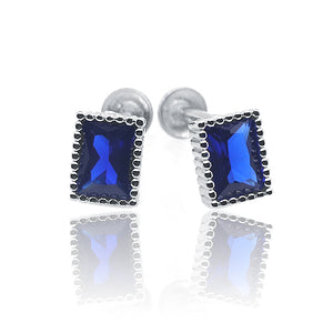 Kate Blue Silver 925 Studs