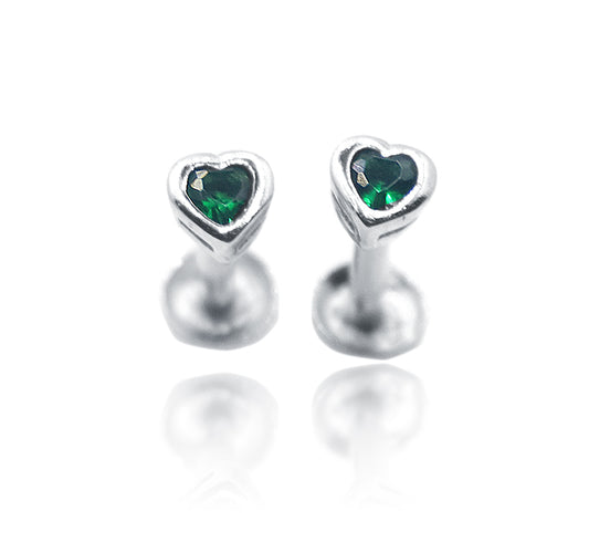 Myra Green Silver 925 Studs