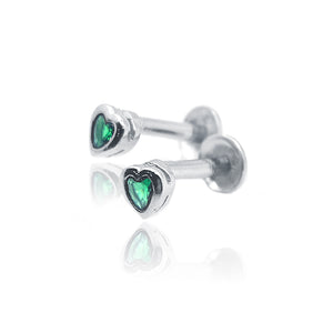 Myra Green Silver 925 Studs