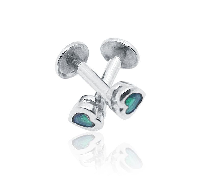 Myra Green Silver 925 Studs