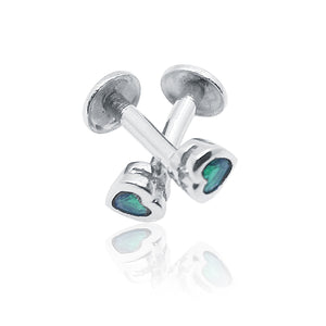 Myra Green Silver 925 Studs