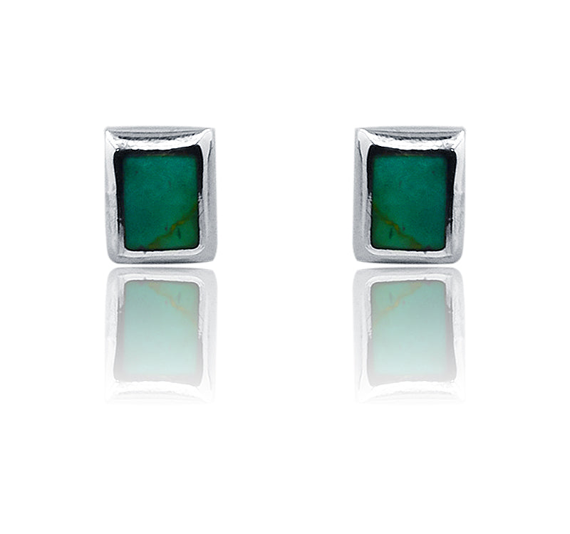 Himanshi Turquoise Green Silver 925 Studs