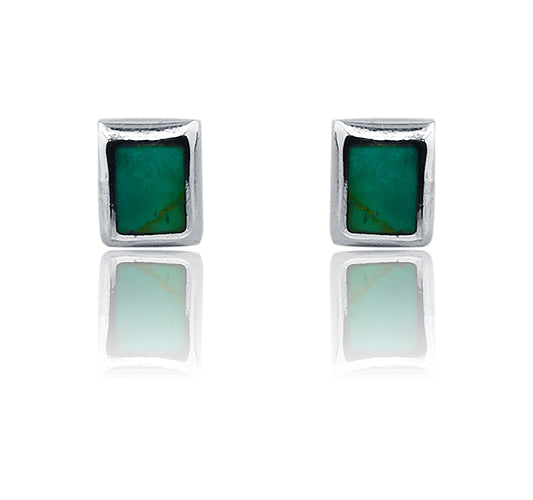 Himanshi Turquoise Green Silver 925 Studs