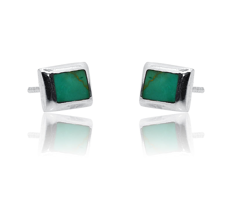 Himanshi Turquoise Green Silver 925 Studs