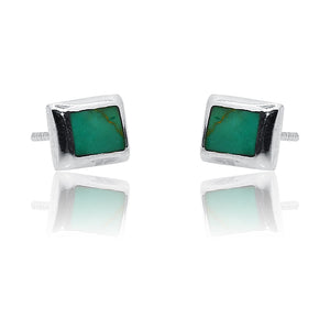 Himanshi Turquoise Green Silver 925 Studs