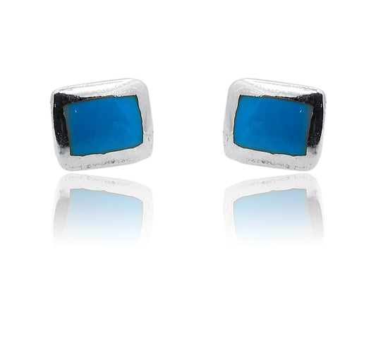 Ekta Turquoise Blue Silver 925 Studs