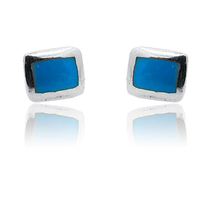 Ekta Turquoise Blue Silver 925 Studs