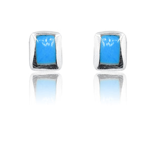 Ekta Turquoise Blue Silver 925 Studs