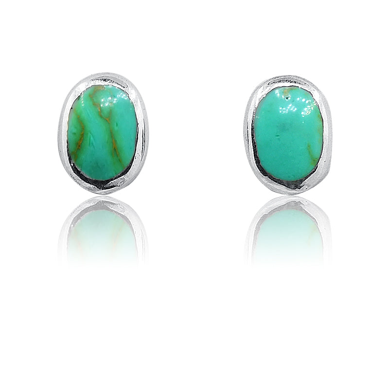 Aashna Turquoise Green Silver 925 Earring