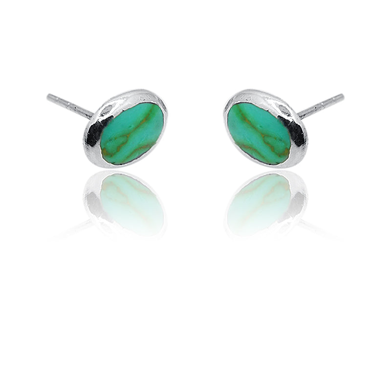 Aashna Turquoise Green Silver 925 Earring