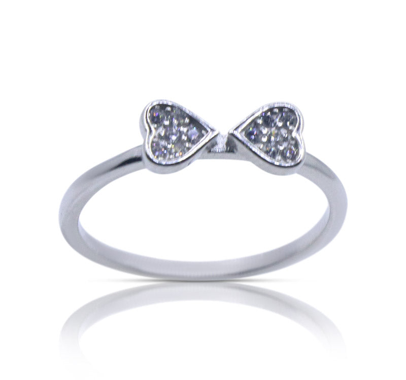 Heart Duo Silver 925 Ring