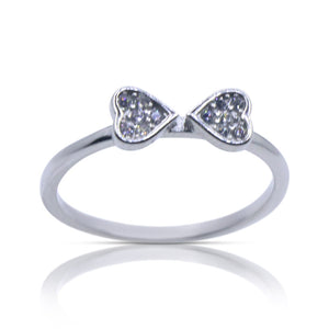 Heart Duo Silver 925 Ring