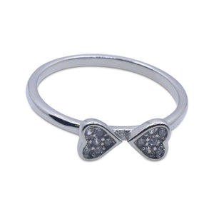 Heart Duo Silver 925 Ring