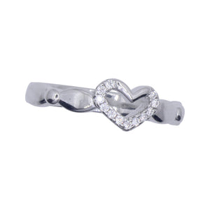 Posie Heart Silver 925 Ring