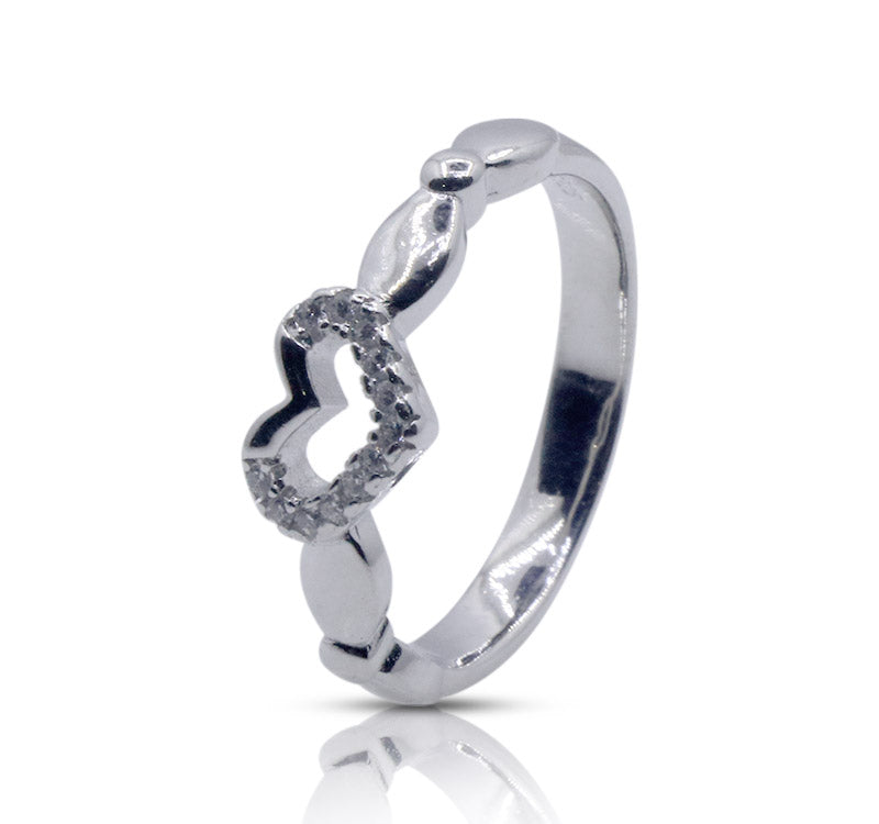 Posie Heart Silver 925 Ring