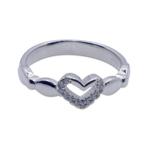 Posie Heart Silver 925 Ring