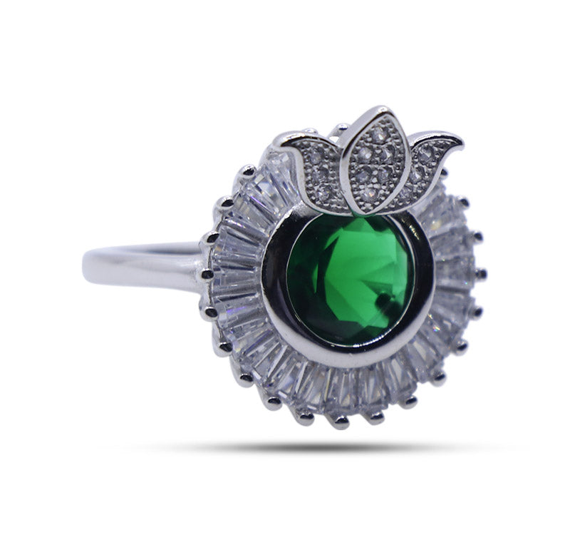 Green Ferns Silver 925 Ring