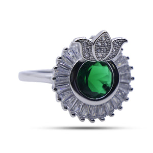 Green Ferns Silver 925 Ring