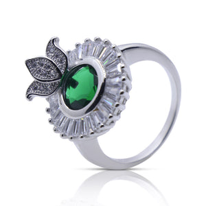 Green Ferns Silver 925 Ring