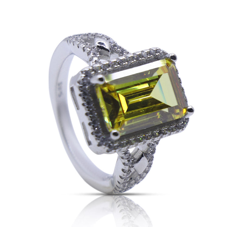 Sylvia Yellow Silver 925 Ring