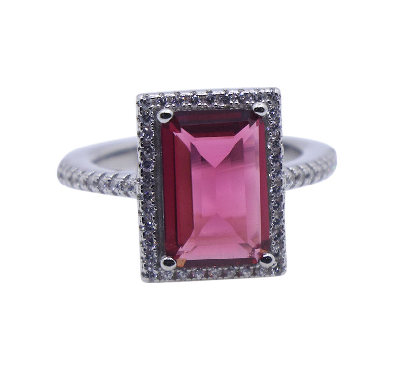 Talia Pink Silver 925 Ring