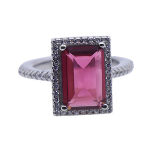 Talia Pink Silver 925 Ring