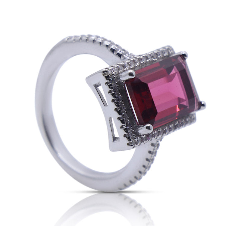 Talia Pink Silver 925 Ring