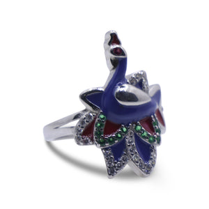 Multicolor Morni Silver 925 Ring