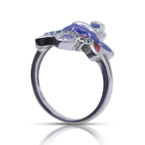 Multicolor Morni Silver 925 Ring