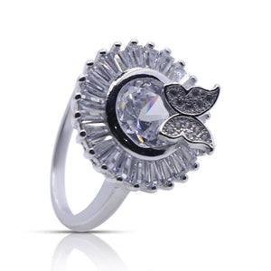 White Fleur Silver 925 Ring