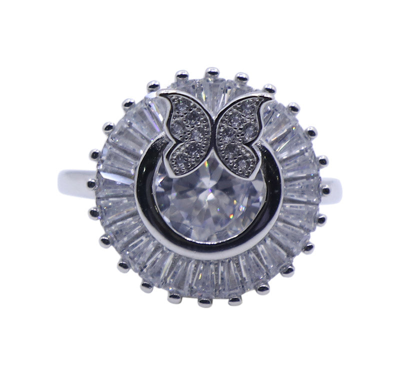 White Fleur Silver 925 Ring