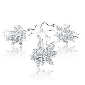 Lace Lotus Silver 925 Mini Pandent Set