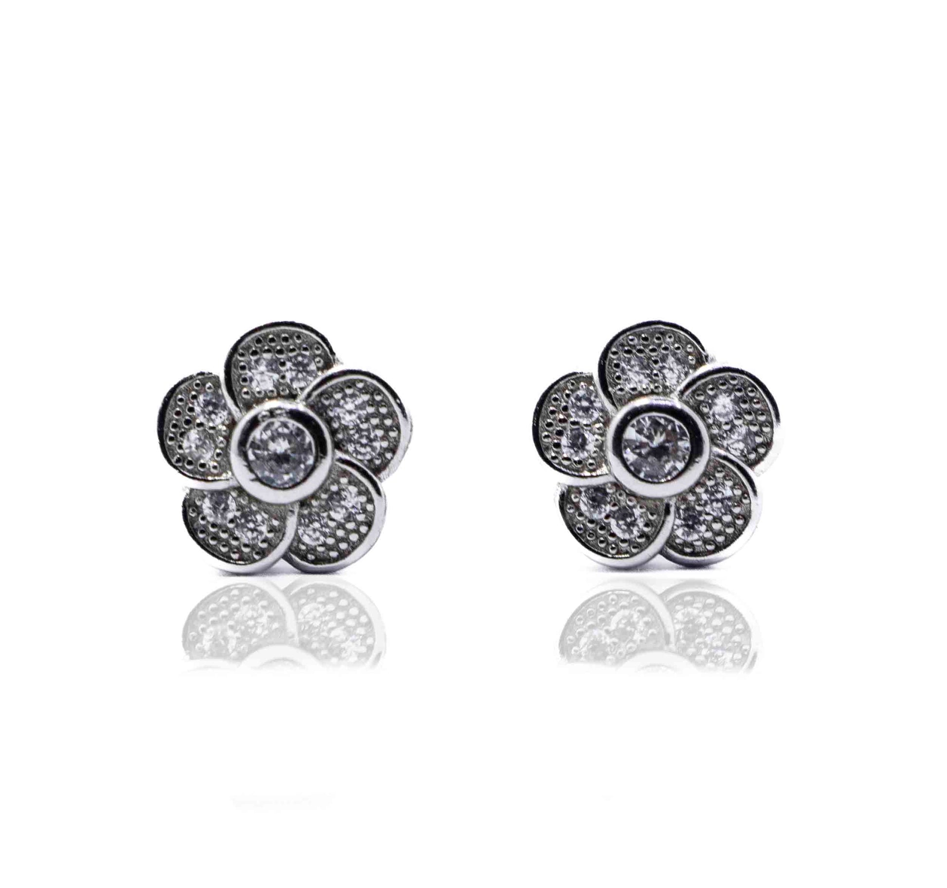 Flowers Silver 925 Studs