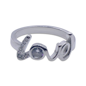 Carved Love Silver 925 Ring