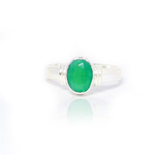 Ashwath Emerald Silver 925 Ring