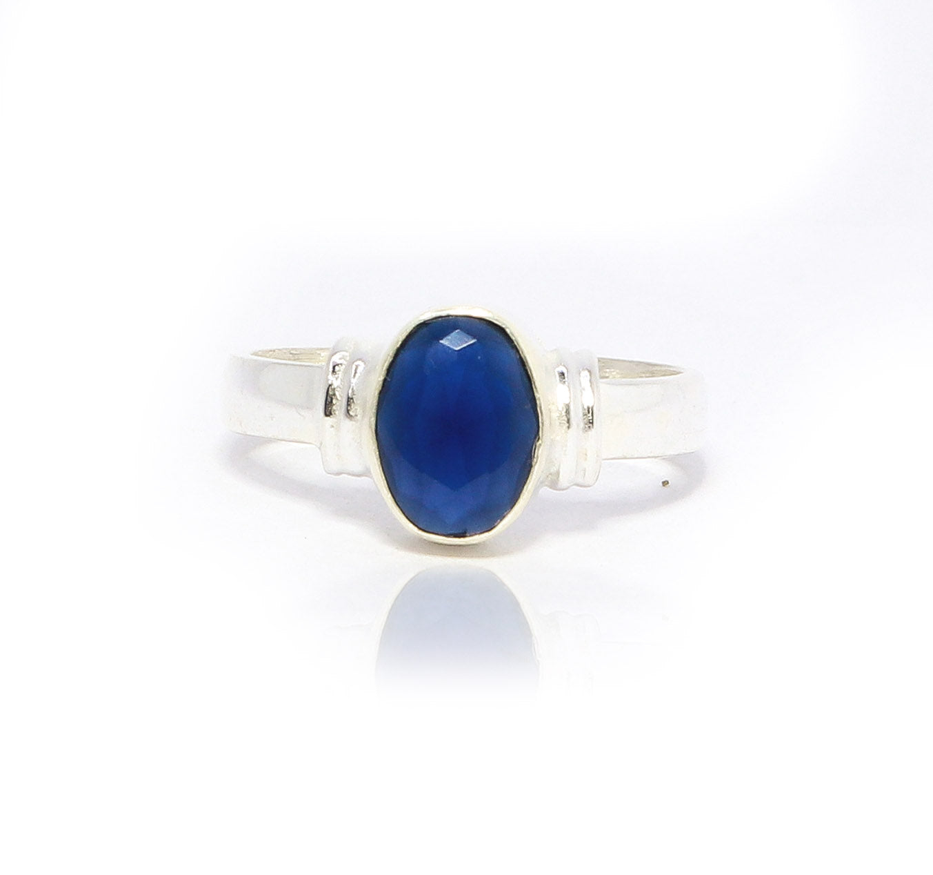 Parth Blue Sapphire Silver 925 Ring