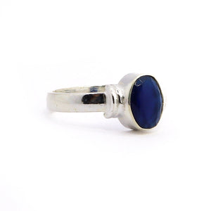 Parth Blue Sapphire Silver 925 Ring