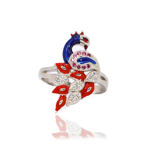 Stevie Peacock Silver 925 Ring