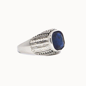 Blue Hatim Silver 925 Ring